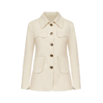 Destree Warm Grey Utility Button-Front Jacket - Destree - Graphic Parisian Fashion - Shop at Luxury Shoes 