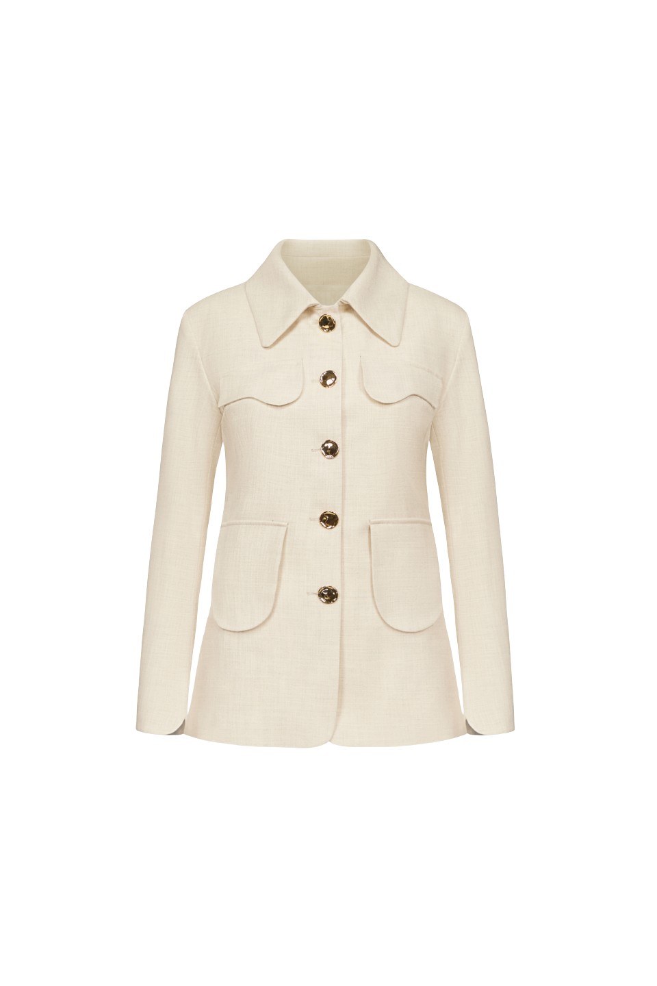 Destree-Warm-Grey-Utility-Button-Front-Jacket99338_nobg Destree Warm Grey Utility Button-Front Jacket - Destree - Graphic Parisian Fashion - Shop at Luxury Shoes