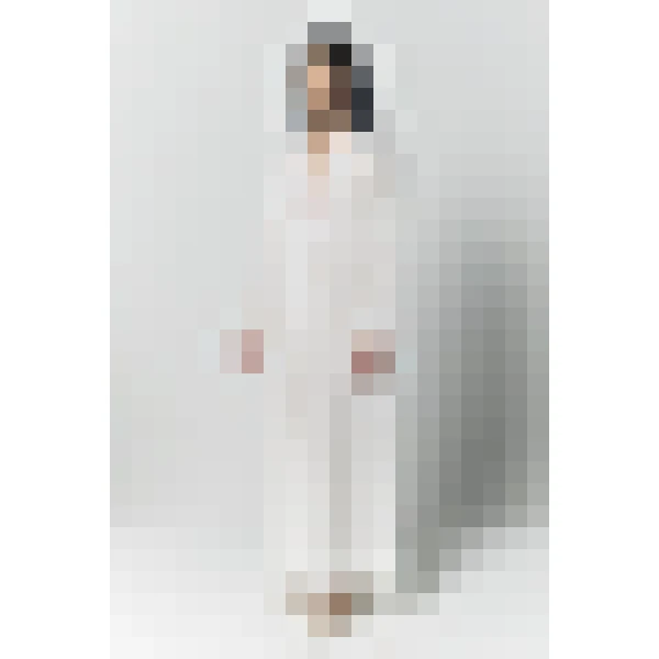 Destree White Embroidered Cotton Maxi Dress With Tie Waist Detail - Destree - Graphic Parisian Fashion - Shop at Luxury Shoes 