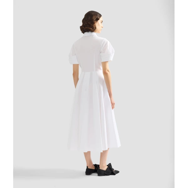 Erdem Appliqué Cotton Midi Shirt Dress - Dresses - British Romantic Luxury at Luxury Shoes 