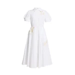 Erdem Appliqué Cotton Midi Shirt Dress - Dresses - British Romantic Luxury at Luxury Shoes 