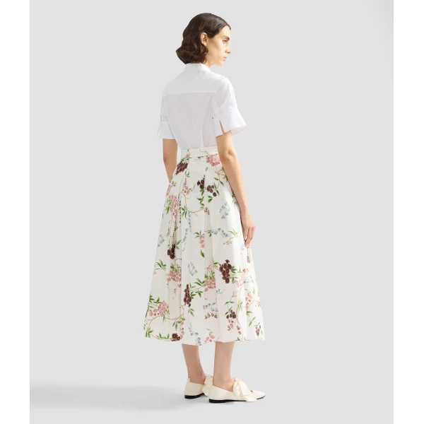 Erdem Appliqué Cotton Poplin Short Sleeve Shirt - Tops - British Romantic Luxury at Luxury Shoes 