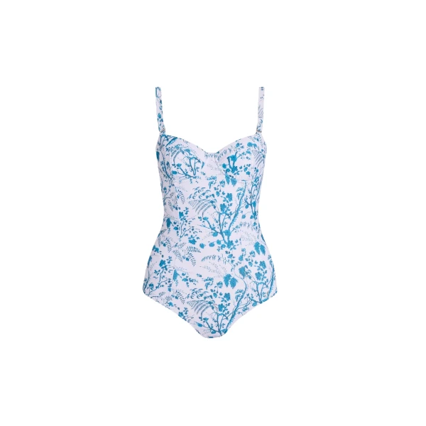 Erdem Botanical Print One Piece Swimsuit - Beachwear - British Romantic Luxury at Luxury Shoes 