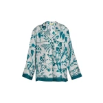 Erdem Botanical Print Silk Twill Pyjama Shirt - Loungewear - British Romantic Luxury at Luxury Shoes 