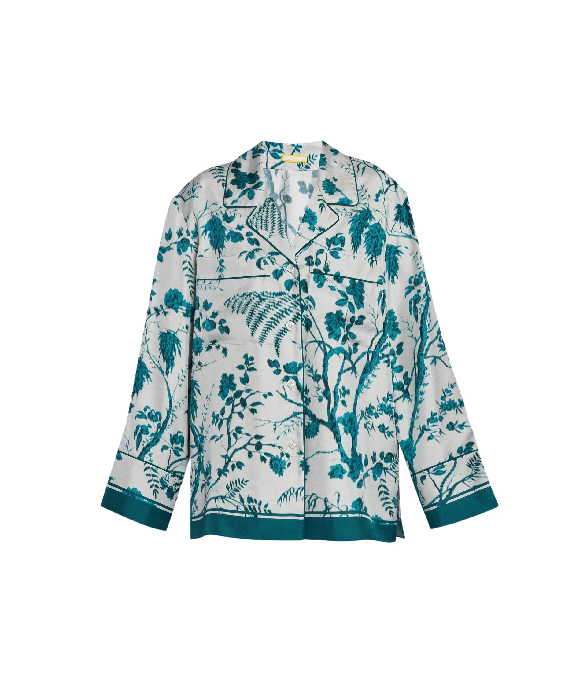 Erdem-Botanical-Print-Silk-Twill-Pyjama-Shirt-coveti26651_nobg Erdem Botanical Print Silk Twill Pyjama Shirt - Loungewear - British Romantic Luxury at Luxury Shoes