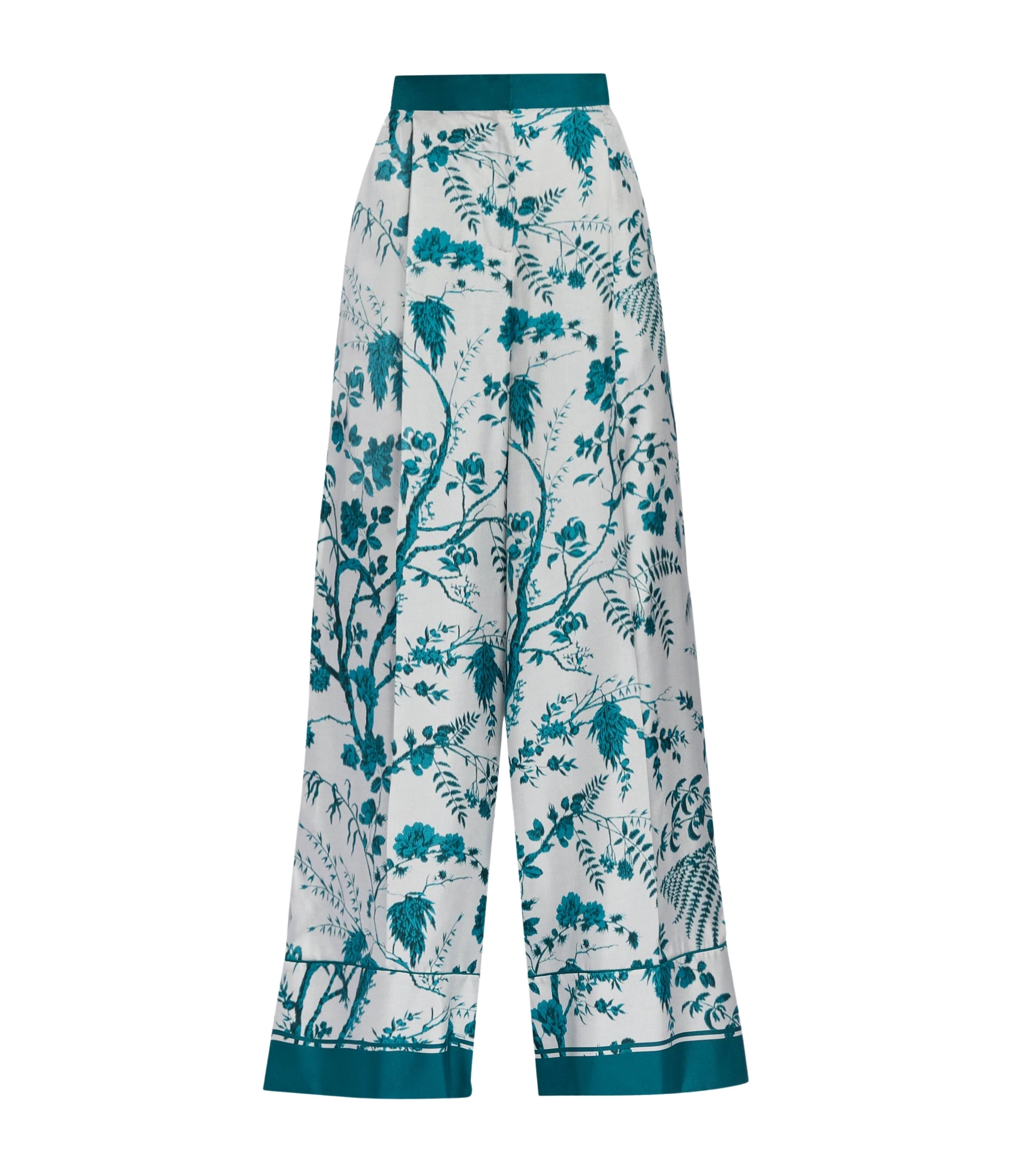 Erdem-Botanical-Print-Silk-Twill-Pyjama-Trouser-coveti89989_nobg Erdem Botanical Print Silk Twill Pyjama Trouser - Loungewear - British Romantic Luxury at Luxury Shoes