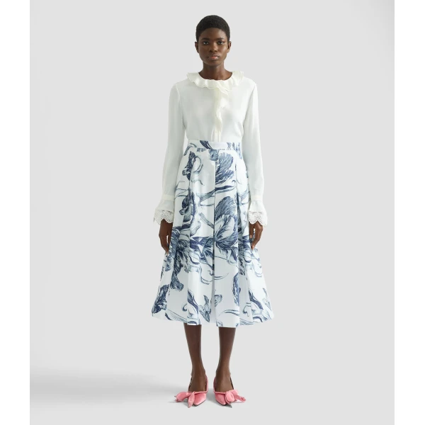 Erdem Cady Long Sleeve Shirt - Tops - British Romantic Luxury at Luxury Shoes 