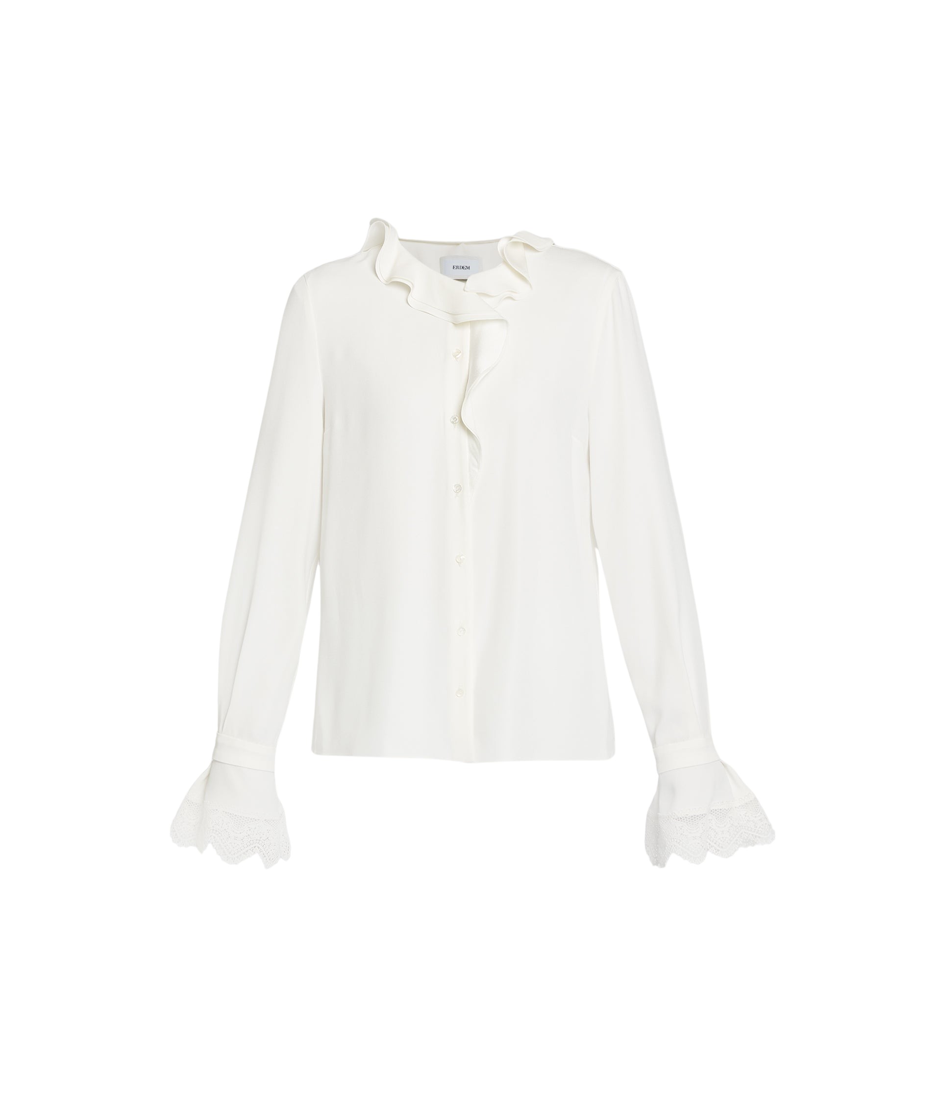 Erdem Cady Long Sleeve Shirt - Tops - British Romantic Luxury at Luxury Shoes 