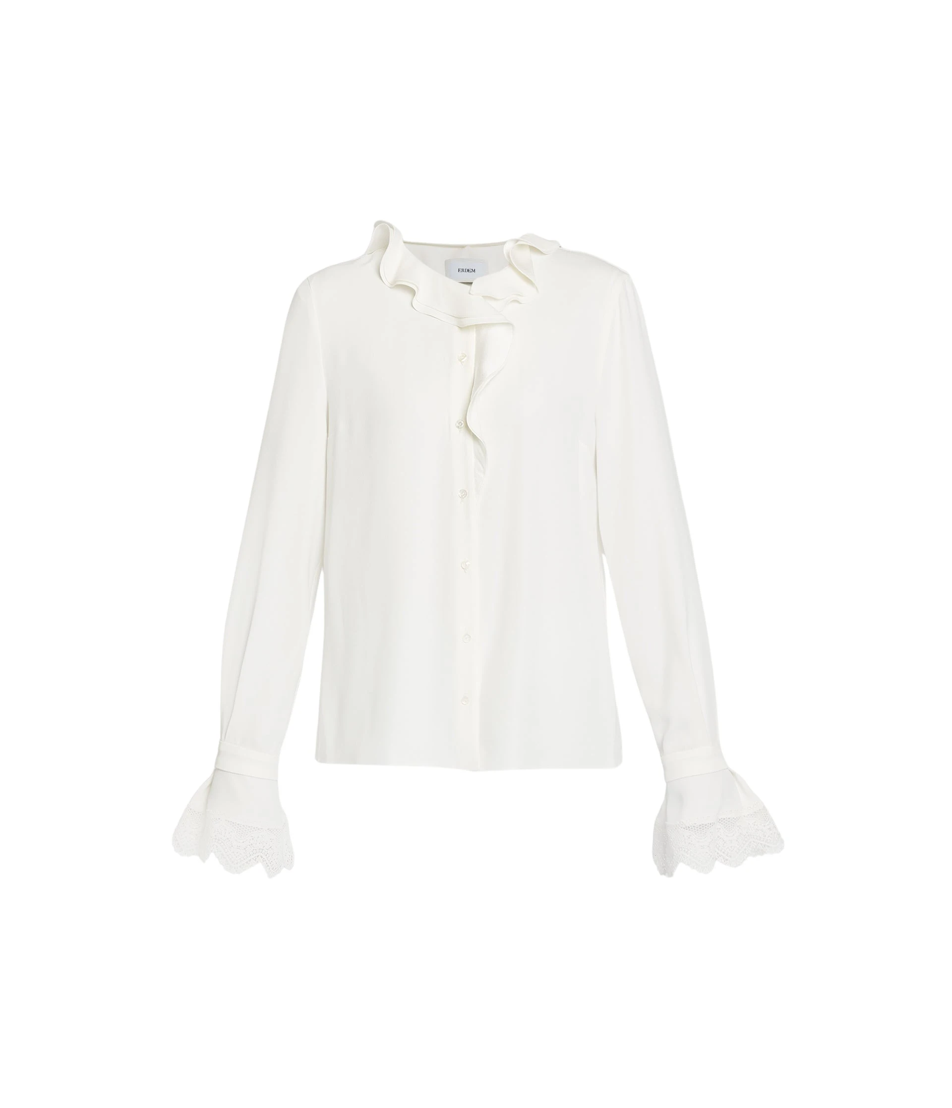 Erdem-Cady-Long-Sleeve-Shirt-coveti35266_nobg Erdem Cady Long Sleeve Shirt - Tops - British Romantic Luxury at Luxury Shoes