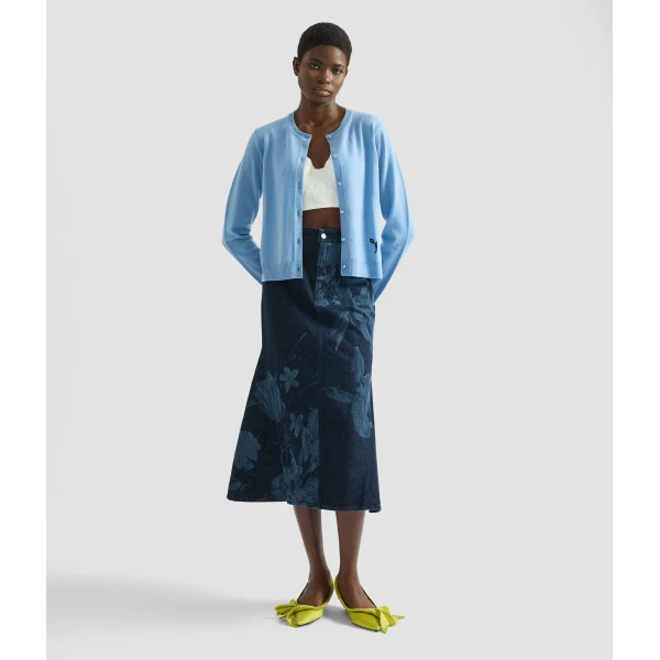 Erdem Cashmere Crew Neck Cardigan - Knitwear - British Romantic Luxury at Luxury Shoes 