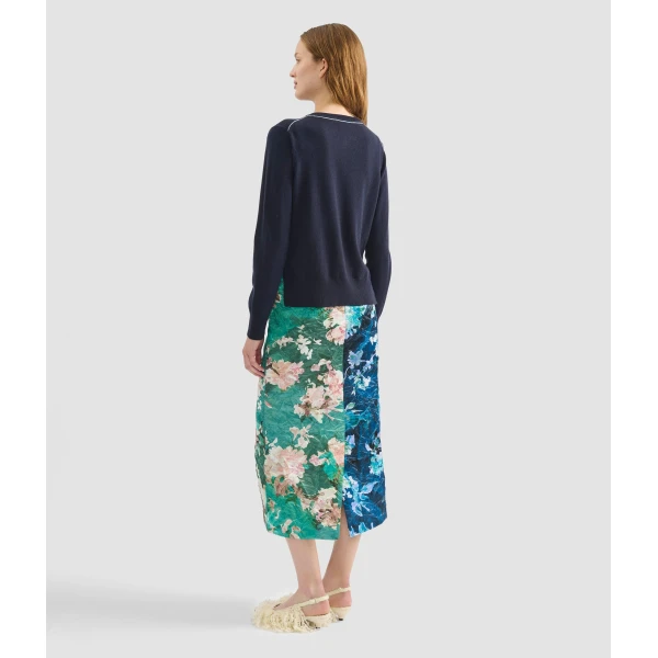 Erdem Cashmere Crew Neck Cardigan - Knitwear - British Romantic Luxury at Luxury Shoes 