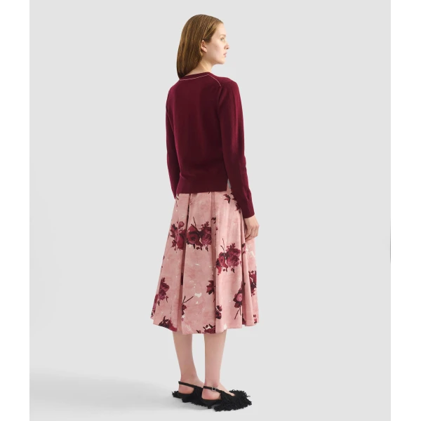 Erdem Cashmere Crew Neck Cardigan - Knitwear - British Romantic Luxury at Luxury Shoes 