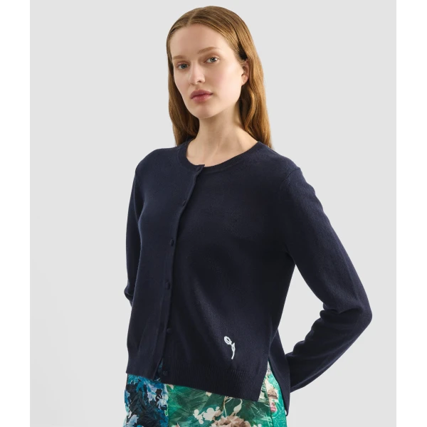 Erdem Cashmere Crew Neck Cardigan - Knitwear - British Romantic Luxury at Luxury Shoes 