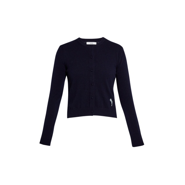 Erdem Cashmere Crew Neck Cardigan - Knitwear - British Romantic Luxury at Luxury Shoes 