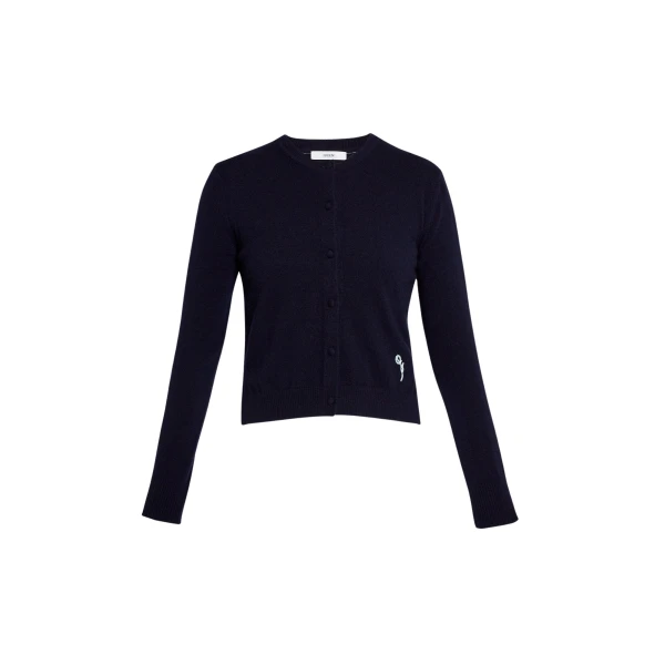 Erdem Cashmere Crew Neck Cardigan - Knitwear - British Romantic Luxury at Luxury Shoes 