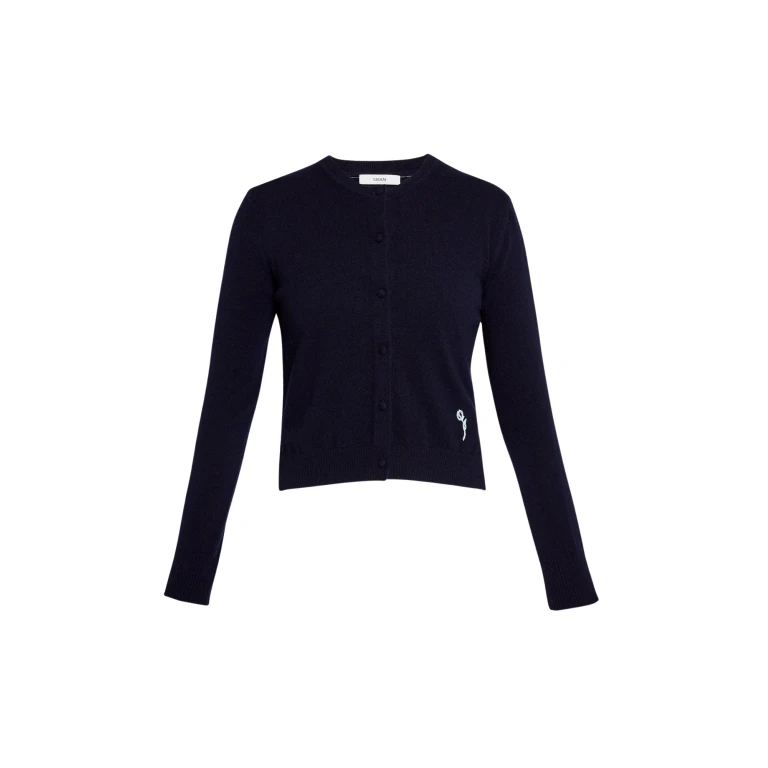 Erdem Cashmere Crew Neck Cardigan - Knitwear - British Romantic Luxury at Luxury Shoes 
