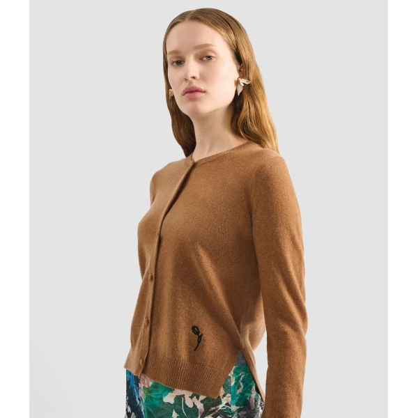 Erdem Cashmere Crew Neck Cardigan - Knitwear - British Romantic Luxury at Luxury Shoes 