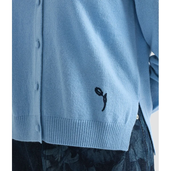 Erdem Cashmere Crew Neck Cardigan - Knitwear - British Romantic Luxury at Luxury Shoes 