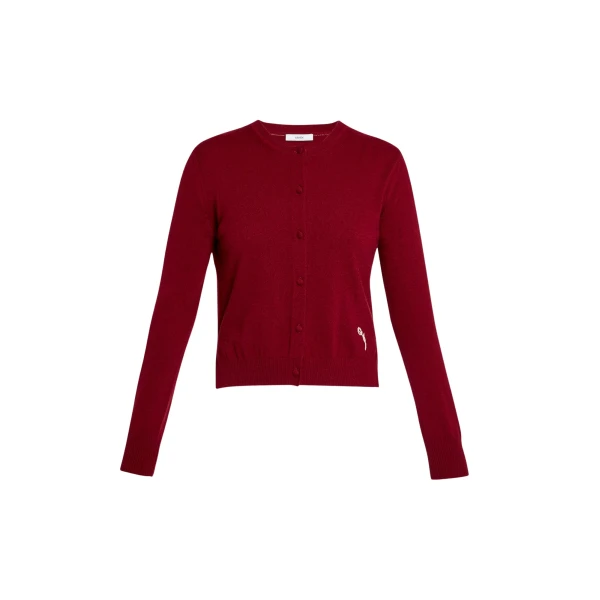 Erdem Cashmere Crew Neck Cardigan - Knitwear - British Romantic Luxury at Luxury Shoes 