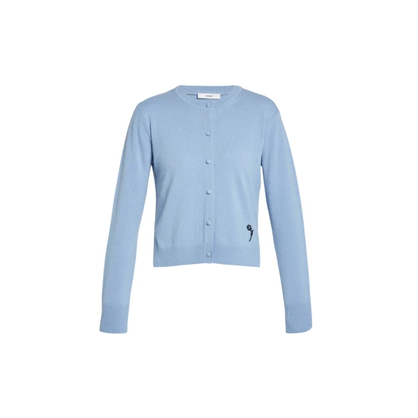 Erdem Cashmere Crew Neck Cardigan - Knitwear - British Romantic Luxury at Luxury Shoes 