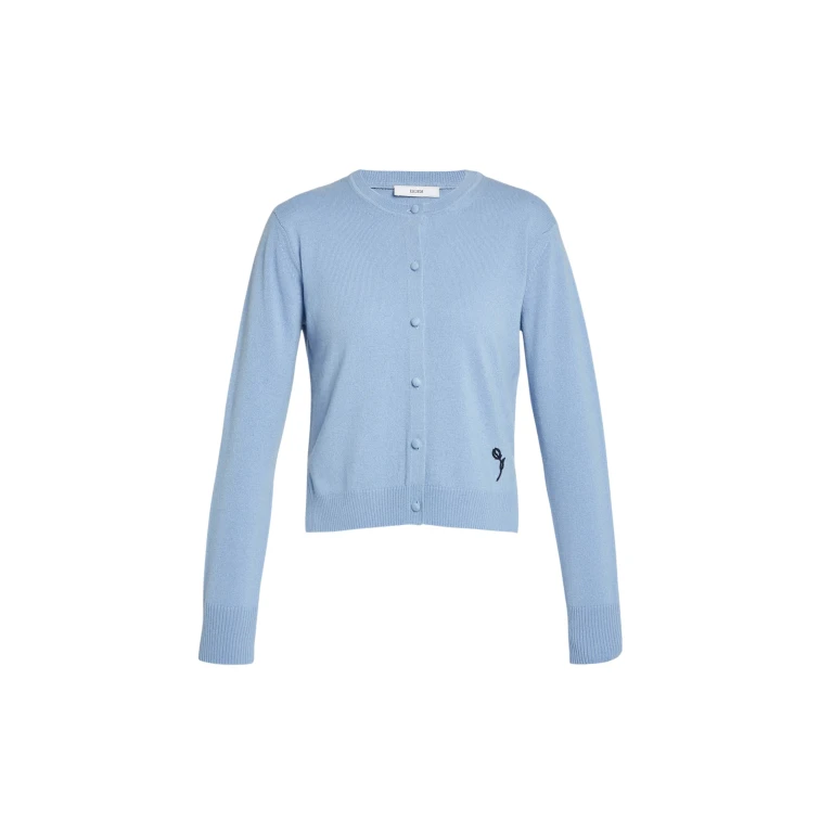 Erdem Cashmere Crew Neck Cardigan - Knitwear - British Romantic Luxury at Luxury Shoes 