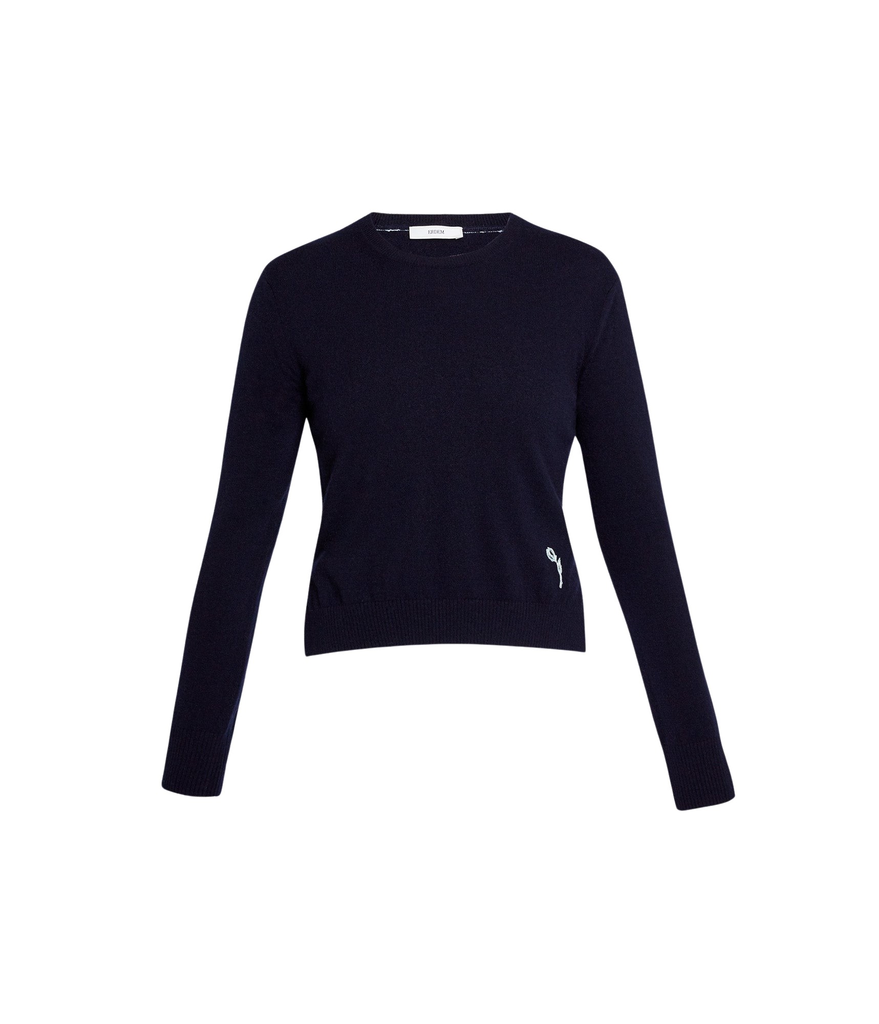 Erdem Cashmere Crew Neck Jumper - Knitwear - British Romantic Luxury at Luxury Shoes 