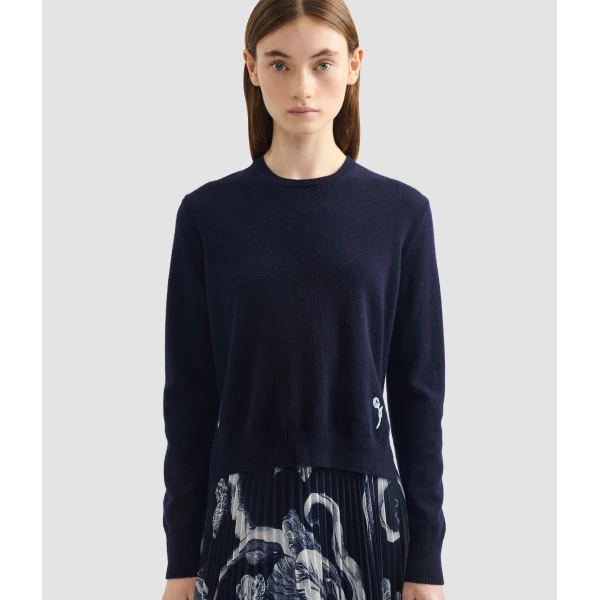 Erdem Cashmere Crew Neck Jumper - Knitwear - British Romantic Luxury at Luxury Shoes 