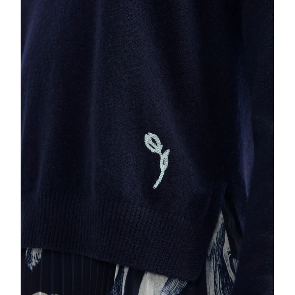 Erdem Cashmere Crew Neck Jumper - Knitwear - British Romantic Luxury at Luxury Shoes 