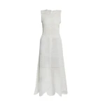 Erdem Cotton Crochet Flared Midi Dress - Dresses - British Romantic Luxury at Luxury Shoes 