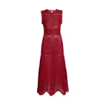 Erdem Cotton Crochet Flared Midi Dress - Dresses - British Romantic Luxury at Luxury Shoes 