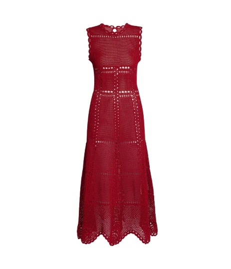 Erdem-Cotton-Crochet-Flared-Midi-Dress-coveti13564_nobg Erdem Cotton Crochet Flared Midi Dress - Dresses - British Romantic Luxury at Luxury Shoes