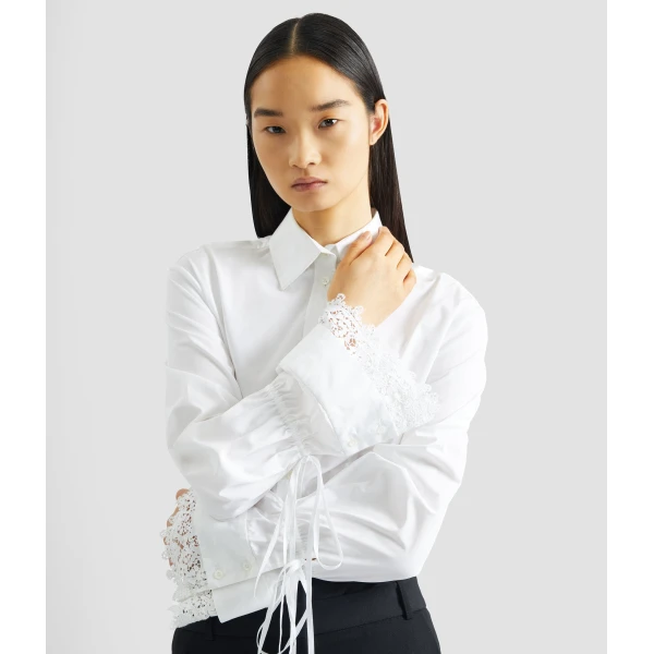 Erdem Cotton Poplin Long Sleeve Shirt - Tops - British Romantic Luxury at Luxury Shoes 