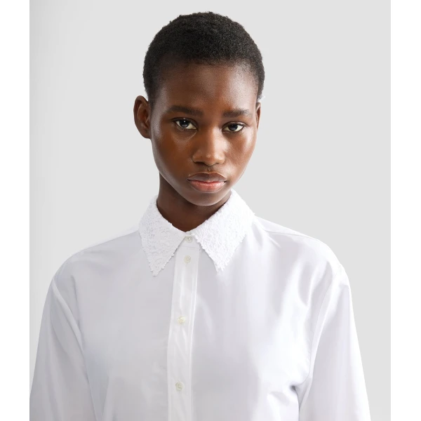 Erdem Cotton Poplin Long Sleeve Shirt - Tops - British Romantic Luxury at Luxury Shoes 