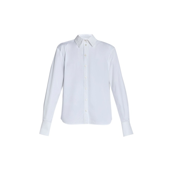 Erdem Cotton Poplin Long Sleeve Shirt - Tops - British Romantic Luxury at Luxury Shoes 