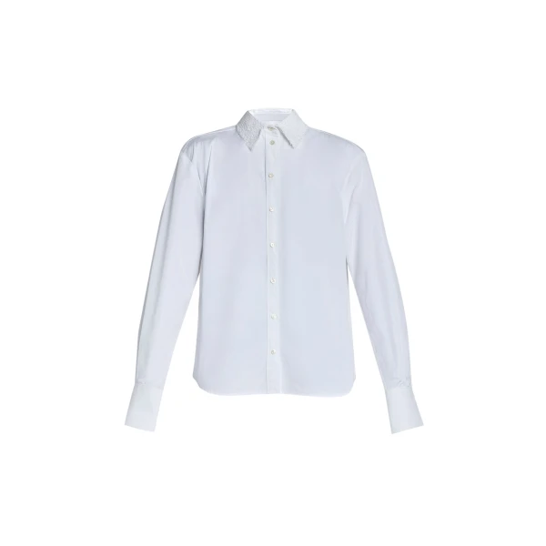Erdem Cotton Poplin Long Sleeve Shirt - Tops - British Romantic Luxury at Luxury Shoes 