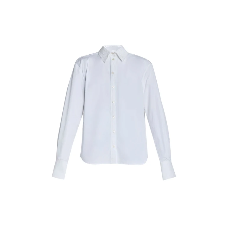 Erdem Cotton Poplin Long Sleeve Shirt - Tops - British Romantic Luxury at Luxury Shoes 