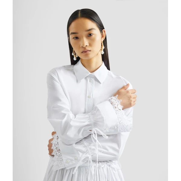 Erdem Cotton Poplin Shirt Dress - Dresses - British Romantic Luxury at Luxury Shoes 