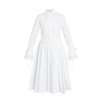 Erdem Cotton Poplin Shirt Dress - Dresses - British Romantic Luxury at Luxury Shoes 