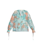 Erdem Cotton Silk Voile Long Sleeve Blouse - Tops - British Romantic Luxury at Luxury Shoes 