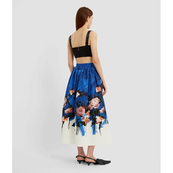 Erdem Crepe Black Satin Bralet - Tops - British Romantic Luxury at Luxury Shoes 