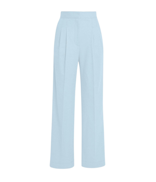 Erdem Crepe Wide Leg Trouser - Pants - British Romantic Luxury at Luxury Shoes 