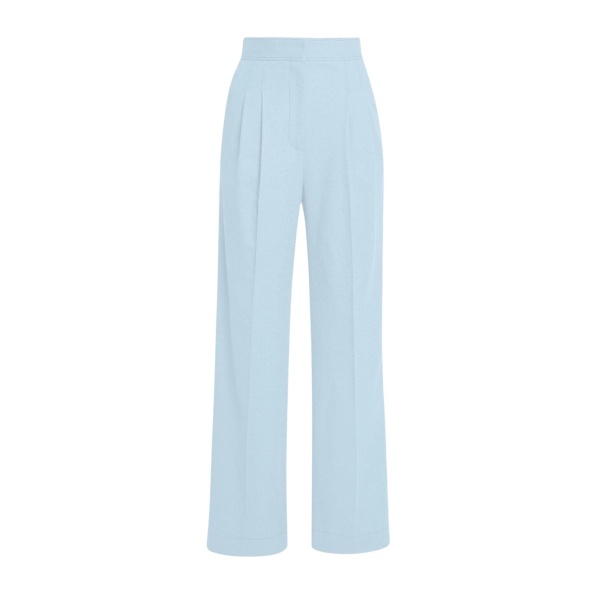 Erdem Crepe Wide Leg Trouser - Pants - British Romantic Luxury at Luxury Shoes 