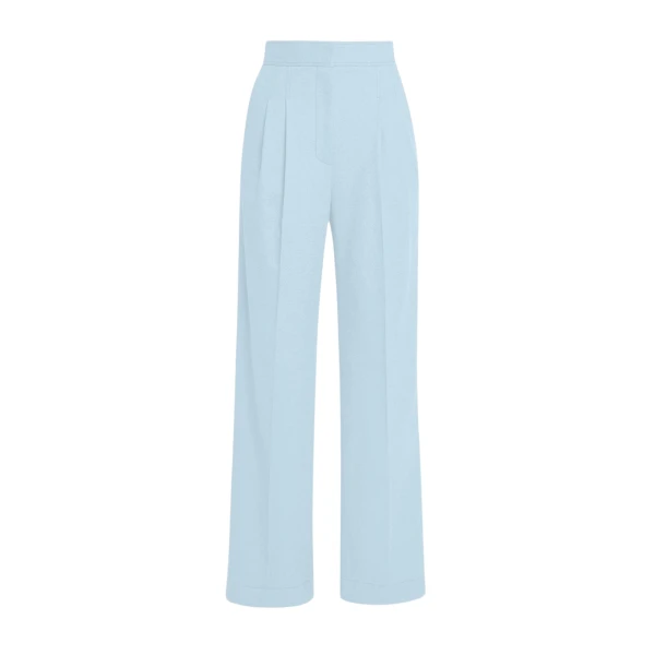 Erdem Crepe Wide Leg Trouser - Pants - British Romantic Luxury at Luxury Shoes 