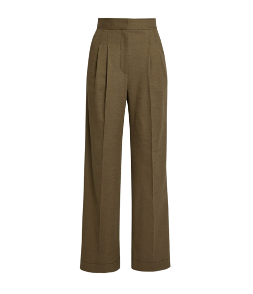 Erdem Crepe Wide Leg Trouser - Pants - British Romantic Luxury at Luxury Shoes 