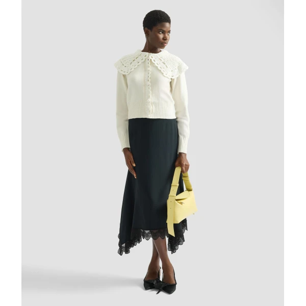 Erdem Crew Neck Cardigan - Knitwear - British Romantic Luxury at Luxury Shoes 