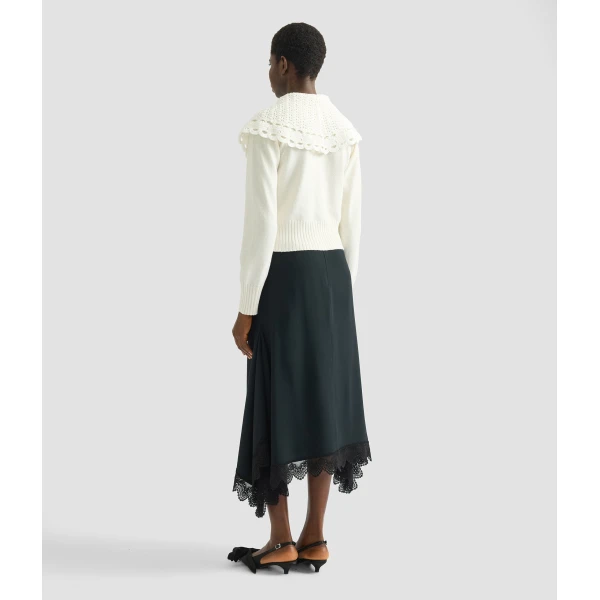 Erdem Crew Neck Cardigan - Knitwear - British Romantic Luxury at Luxury Shoes 