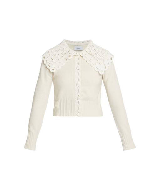 Erdem Crew Neck Cardigan - Knitwear - British Romantic Luxury at Luxury Shoes 