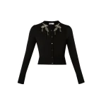 Erdem Cropped Cardigan - Knitwear - British Romantic Luxury at Luxury Shoes 