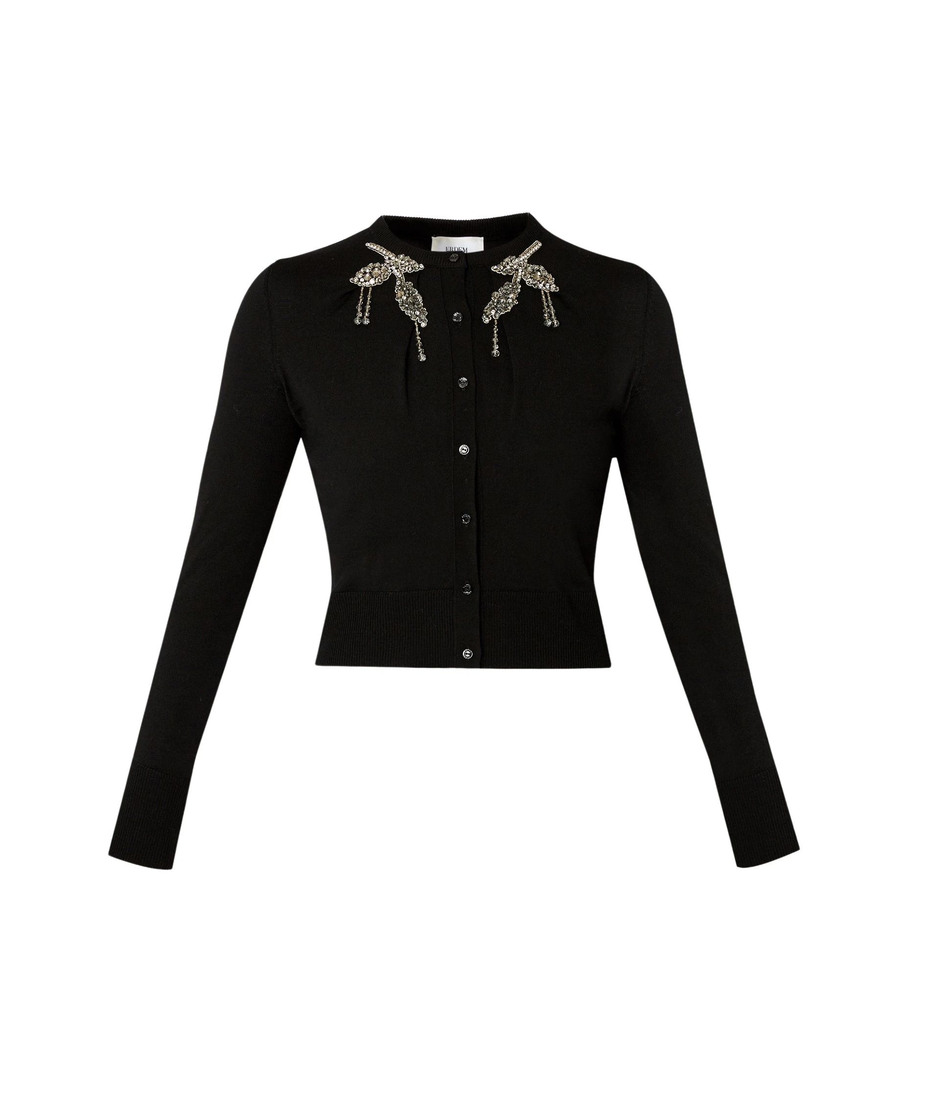 Erdem-Cropped-Cardigan-coveti68948_nobg Erdem Cropped Cardigan - Knitwear - British Romantic Luxury at Luxury Shoes