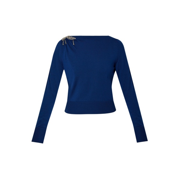 Erdem Cropped Jumper - Knitwear - British Romantic Luxury at Luxury Shoes 